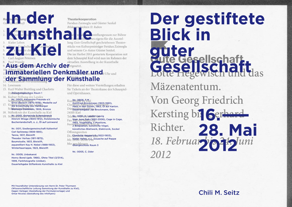 The endowed view in good company, Kunsthalle Kiel, 2012